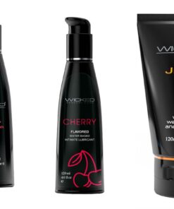 Wicked Adult Sensual Anal Jelle Heat w Watermelon & Cherry Lubes Lubricants