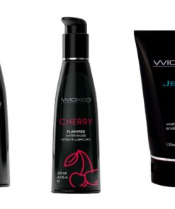Wicked Adult Sensual Anal Jelle w Aqua Watermelon & Cherry Lube Lubricant