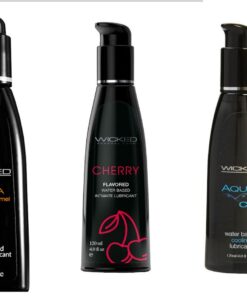 Wicked Adult Sensual Aqua Chill w Cherry & Salted Caramel Lubes Lubricants