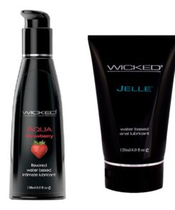 Wicked Adult Sensual Care Anal Jelle w Aqua Strawberry Lubes Lubricants