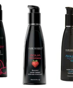 Wicked Adult Sensual Care Aqua Chill w Strawberry & Cherry Lubes Lubricants