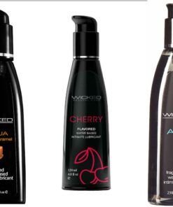 Wicked Adult Sensual Care Aqua w/ Cherry & Salted Caramel Lubes Lubricants