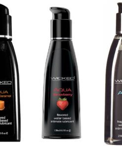 Wicked Adult Sensual Care Aqua w Strawberry & Salted Caramel Lube Lubricant