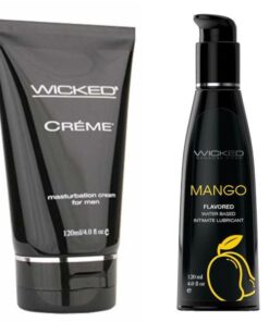 Wicked Adult Sensual Care Masturbation Cream Creme w Mango Lubes Lubricants
