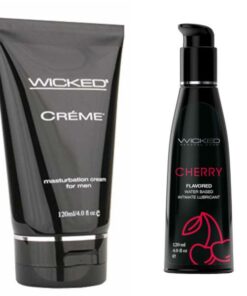 Wicked Adult Sensual Care Masturbation Creme Cream w Cherry Lube Lubricants