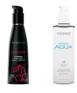 Wicked Adult Sensual Care Simply Aqua & Cherry Flavour Lube Lubricant