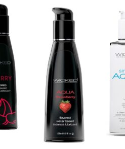 Wicked Adult Sensual Care Simply Aqua w/ Strawberry & Cherry Lube Lubricant