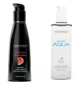Wicked Adult Sensual Care Simply Aqua & Watermelon Flavour Lube Lubricant