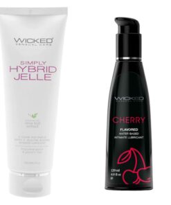 Wicked Adult Sensual Care Simply Hybrid Jelle w Aqua Cherry Lubes Lubricant