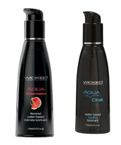 Wicked Adult Sensual Sexual Care Aqua Chill w Watermelon Lubes Lubricants
