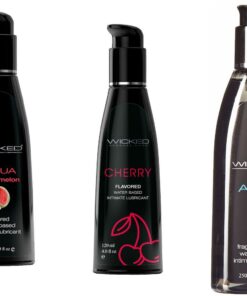 Wicked Adult Sensual Sexual Care Aqua w Watermelon & Cherry Lube Lubricants