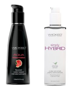 Wicked Adult Sensual Sexual Care Simply Hybrid & Watermelon Lube Lubricant