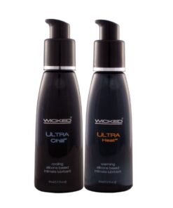 Wicked Adult Sensual Sexual Care Ultra Heat & Chill Lube Lubricant 2OZ Set