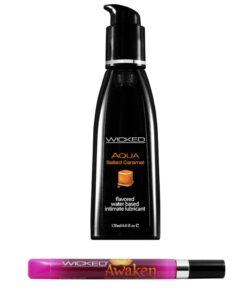 Wicked Adult Sensual Sexual Clitoral Gel w Salted Caramel Lubes Lubricants