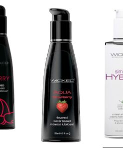 Wicked Adult Sensual Simply Hybrid w Strawberry & Cherry Lubes Lubricants