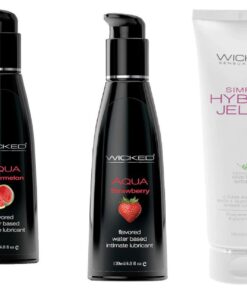 Wicked Adult Simply Hybrid Jelle w Strawberry & Watermelon Lube Lubricant