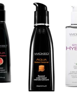 Wicked Adult Simply Hybrid w Watermelon & Salted Caramel Lubes Lubricants