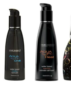 Wicked Adult Toy Foam n Fresh w Aqua, Aqua Heat & Chill Lube Lubricants
