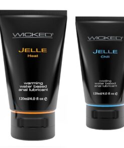 Wicked Foam n Fresh Toy Cleaner w Jelle & Jelle Heat & Chill Lube Lubricant