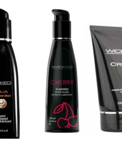 Wicked Masturbation Cream Creme w Cherry & Cinnamon Bun Lubes Lubricants