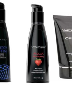 Wicked Masturbation Cream Creme w Strawberry & Blueberry Lubes Lubricants