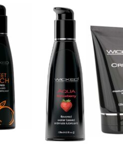 Wicked Masturbation Cream Creme w Strawberry & Sweet Peach Lubes Lubricants