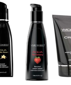 Wicked Masturbation Cream Creme w Strawberry & Vanilla Bean Lubes Lubricant