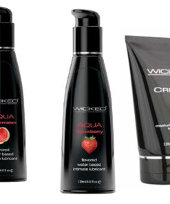 Wicked Masturbation Cream Creme w Strawberry & Watermelon Lubes Lubricants