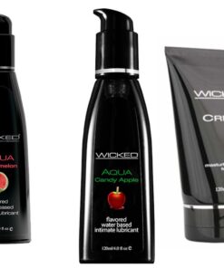 Wicked Masturbation Cream Creme w Watermelon & Candy Apple Lubes Lubricants