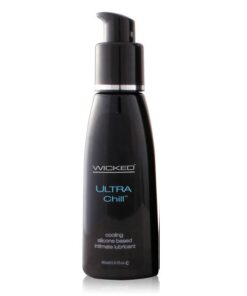 Wicked Sensual 2OZ Ultra Chill Lube Silicone Base Cool Sensation Lubricant - 20 Pack