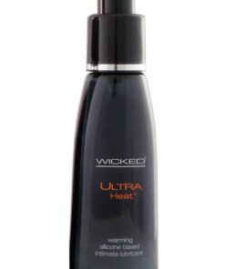 Wicked Sensual 2OZ Ultra Heat Lube Silicone Based Warm Sensation Lubricant - 5 Pack