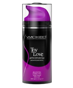 Wicked Sensual 3.3OZ Toy Love Waterbased Lube Glycerin Free Lubricating Gel - 5 Pack