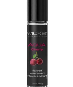 Wicked Sensual Adult Care Aqua Flavour Water Based Initimate Lubricant 1 oz - Cherry