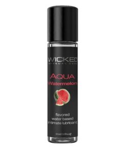 Wicked Sensual Adult Care Aqua Flavour Water Based Initimate Lubricant 1 oz - Watermelon