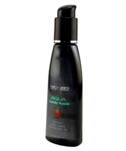 Wicked Sensual Adult Care Aqua Flavour Water Based Initimate Lubricant 2 oz - Candy Apple