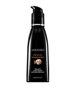 Wicked Sensual Adult Care Aqua Flavour Water Based Initimate Lubricant 2 oz - Cinnamon Bun