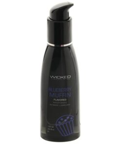 Wicked Sensual Adult Care Aqua Flavour Water Based Initimate Lubricant 4oz - Blueberry Muffin