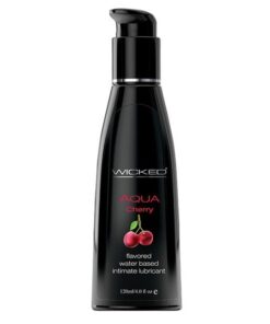 Wicked Sensual Adult Care Aqua Flavour Water Based Initimate Lubricant 4oz - Cherry