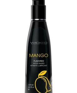 Wicked Sensual Adult Care Aqua Flavour Water Based Initimate Lubricant 4oz - Mango