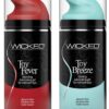 Wicked Sensual Adult Intimate Toy Breeze and Fever Lube Lubricant Gel Pack - 3 Pack