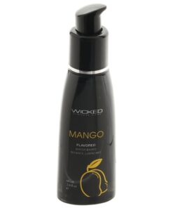 Wicked Sensual Care Aqua 2oz Mango Lube - Flavoured Water Based Lubricant - 20 Pack
