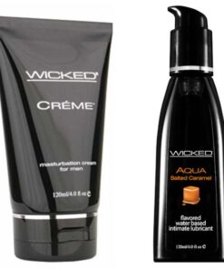 Wicked Sensual Care Masturbation Cream Creme Salted Caramel Lube Lubricants