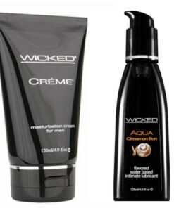 Wicked Sensual Care Masturbation Cream Creme w Cinnamon Bun Lubes Lubricant