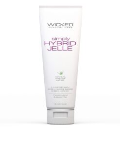 Wicked Simply Hybrid Jelle Lube Propylene Glycol & Glycerin Free Lubricant - 3 Pack