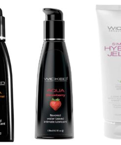 Wicked Simply Hybrid Jelle w Strawberry & Salted Caramel Lubes Lubricants