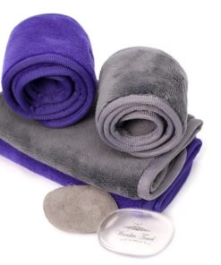 Wonder Towel 8 Piece Makeup Eraser Collection - Purple & Grey