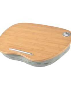 Wood Multi-Function Knee Pad Lap Desk Pilliow for Laptop iPad Tablet