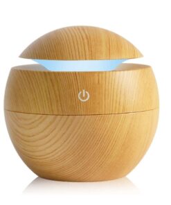 Wooden Grain Humidifier Aroma Essential Oil Diffuser - 290ml