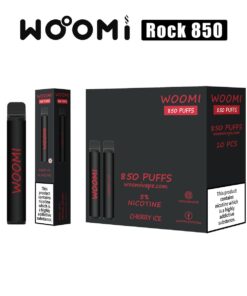 Woomi Rock 850 Puffs Disposable Vape 50mg 10pcs -- Cherry Ice
