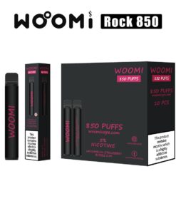 Woomi Rock 850 Puffs Vape 50mg 10pcs -- Watermelon Strawberry Bubble Gum
